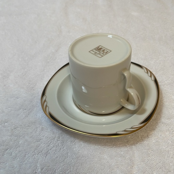 COPY - Mikasa Omega Black White  8 oz Teacup and Saucer - Picture 5 of 8